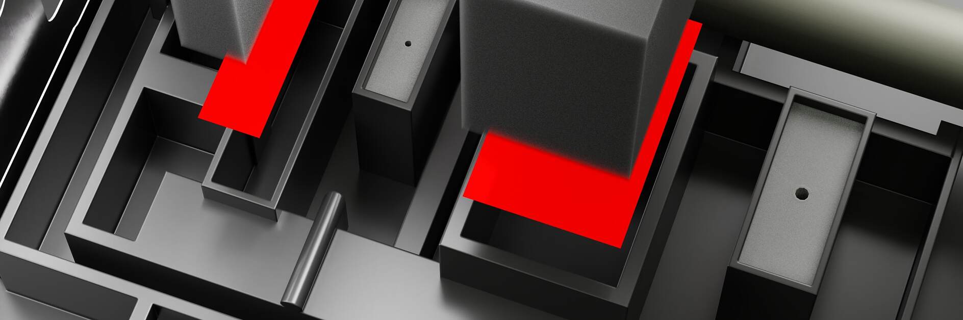 使用雙面膠帶粘貼的泡棉用于絕緣，或作為減震材料吸收震動。