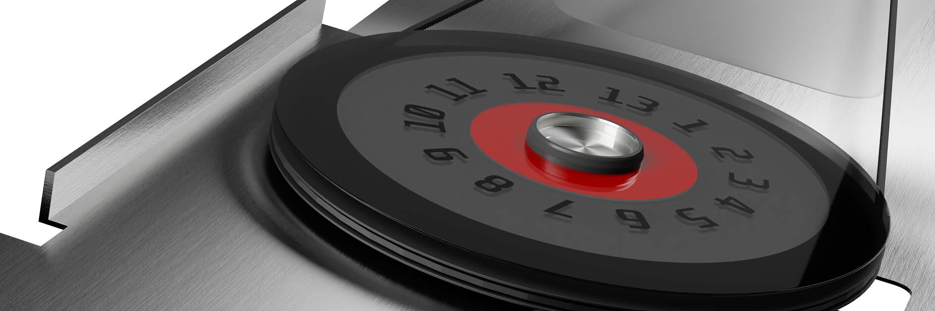 使用模切片，將飛輪盤固定至塑料基板。